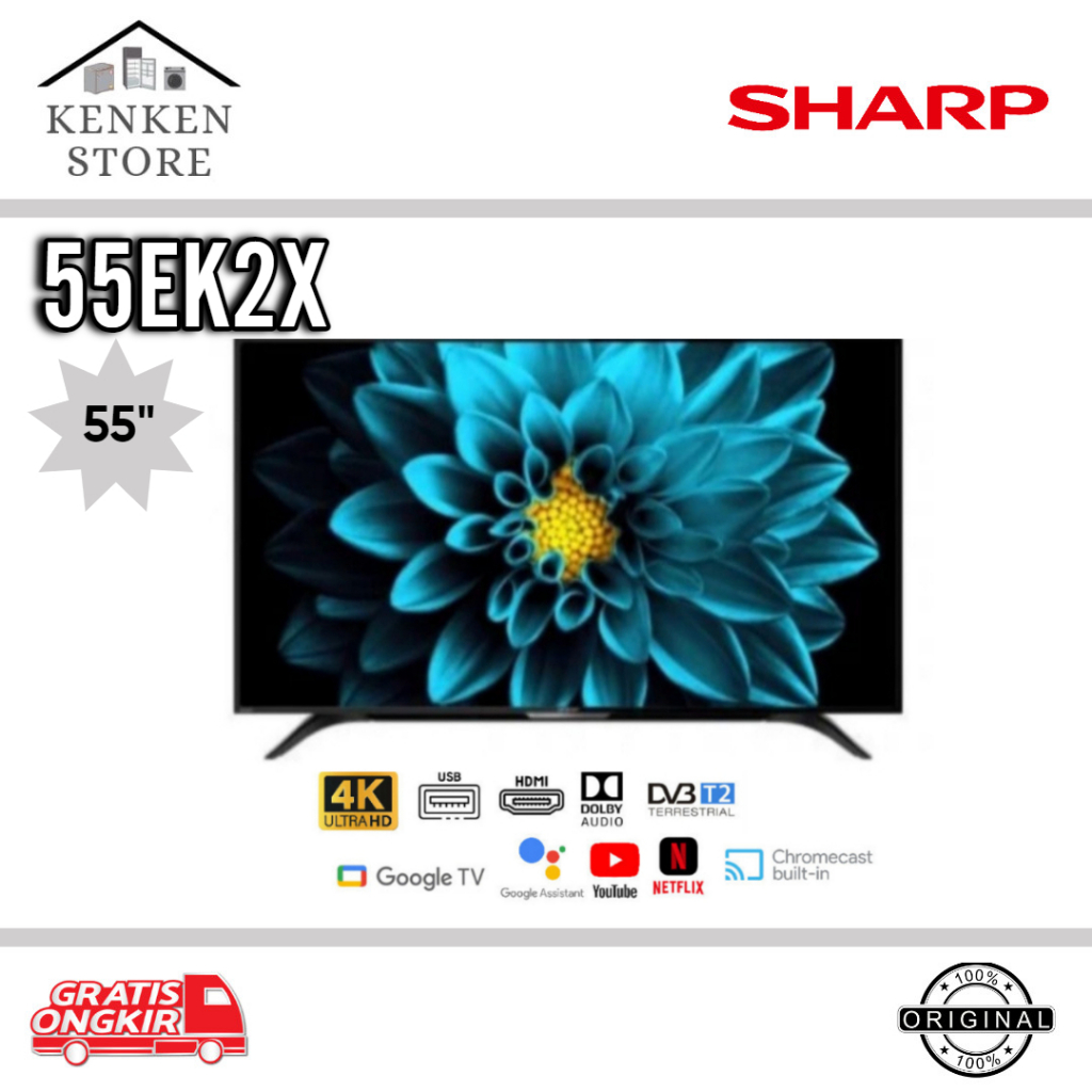 TV LED ANDROID 55EK2X UHD4K 55INCH