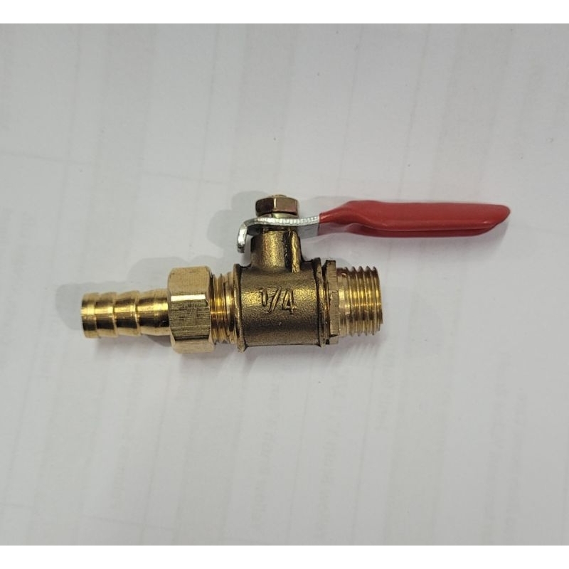Kran kompresor angin 1/4" x 12mm. Stop kran angin. Keran.