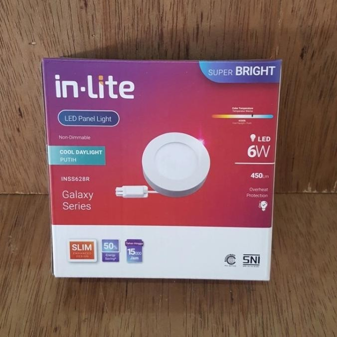 InLite Lampu Panel Outbow INSS628R - Bulat 6 watt