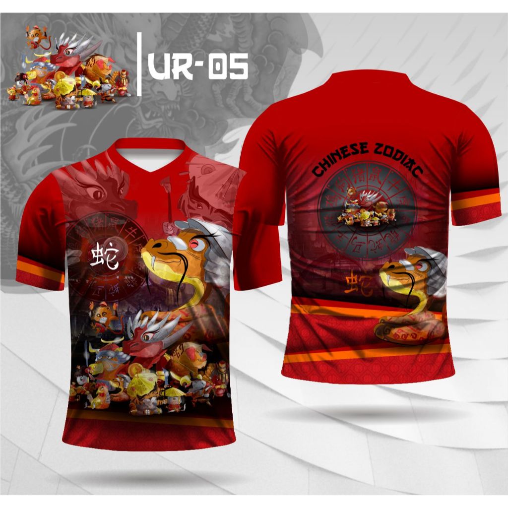 Jersey imlek shio ular baju chinese zodiac kaos all shio