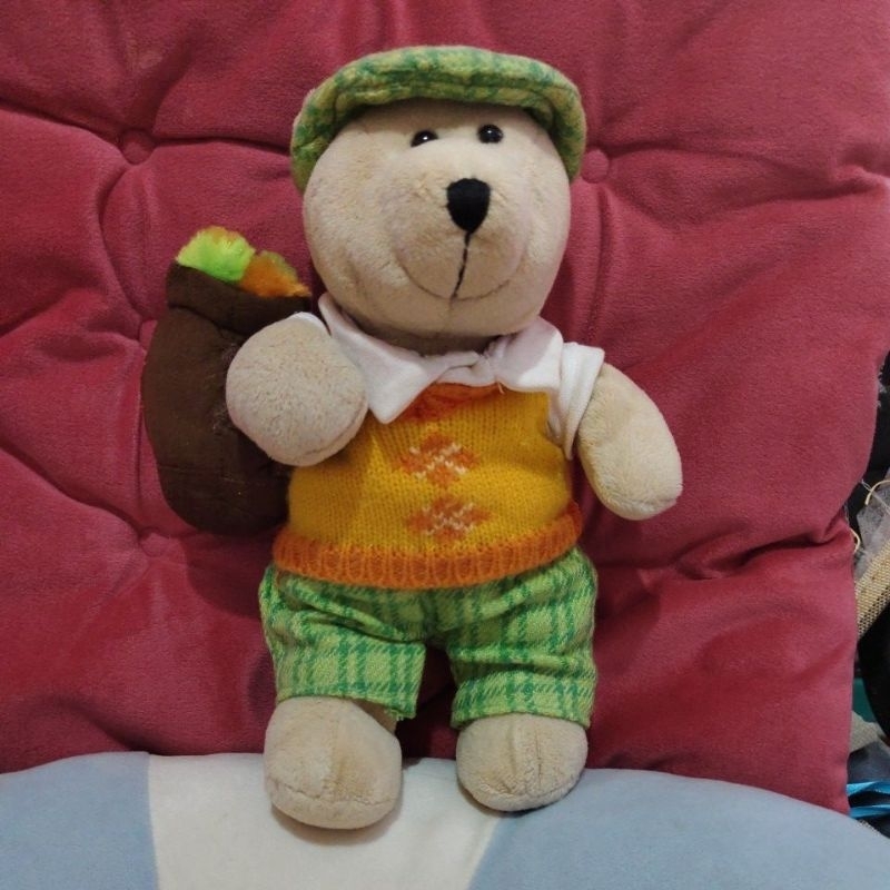 boneka teddy starbucks kostum bertopi ori