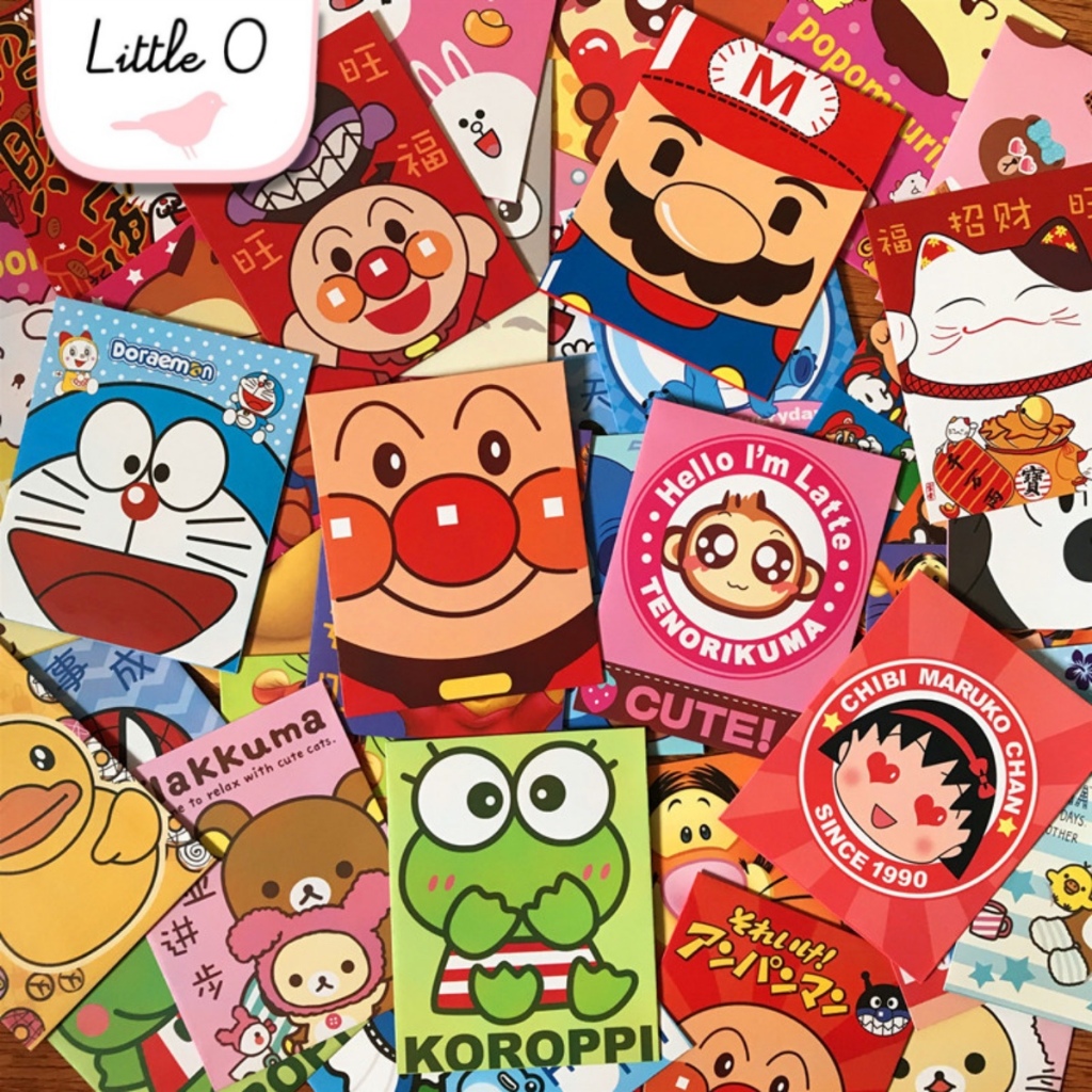 

ISI 36 pcs ANGPAO IMLEK LUCU KARAKTER PRINCESS RILAKUMA MYMELODY ANGPAO SINCIA