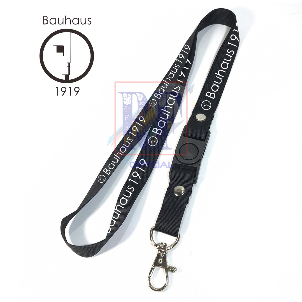 

Gantungan kunci BAND BAUHAUS 1919 tali lanyard band gantungan leher id card name tag