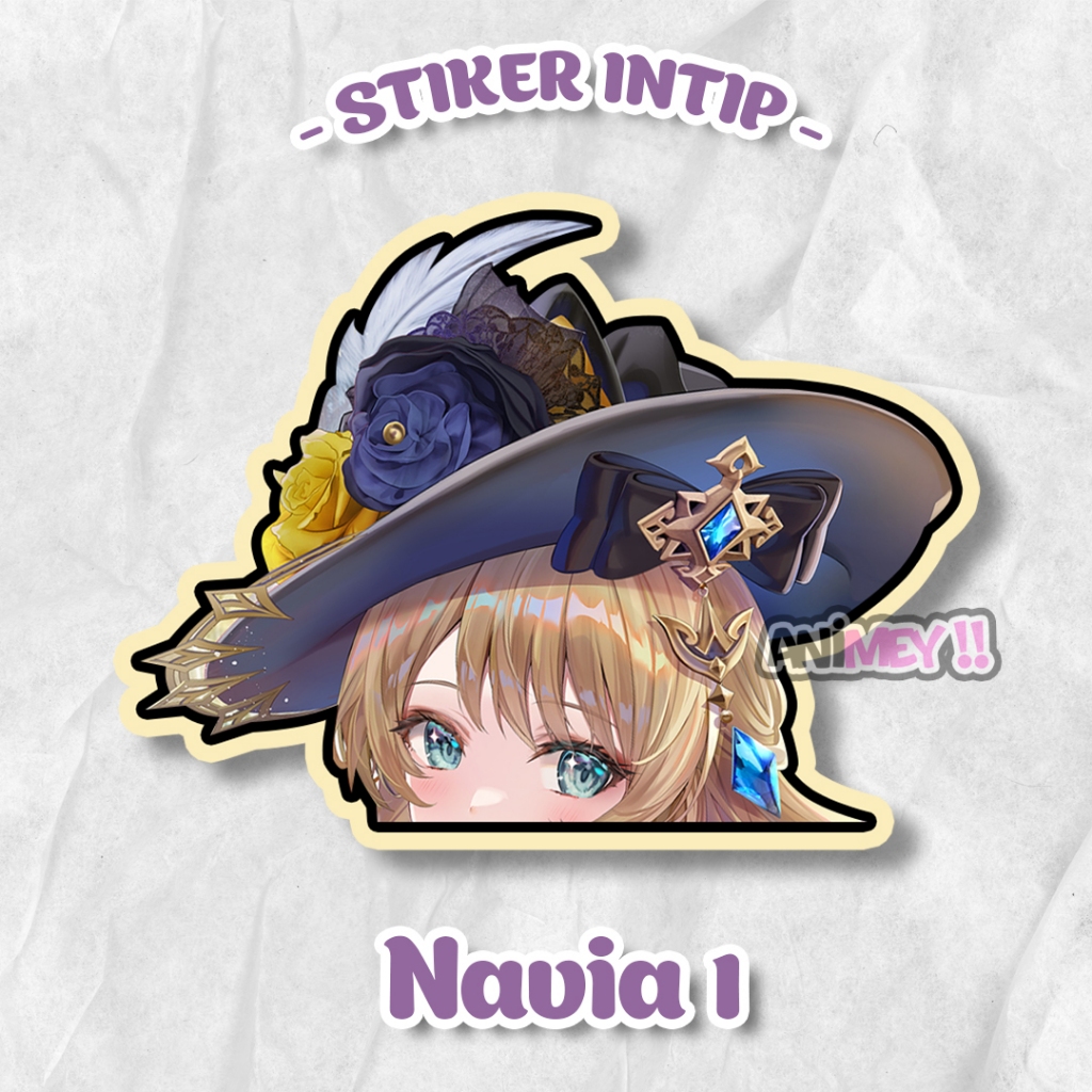 

Stiker Intip Navia Genshin Impact / Sticker Anime Waterproof