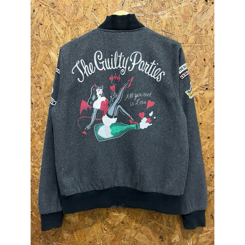 Guilty Parties Wacko Maria Wool Varsity Harington Streetwear Vintage Jacket