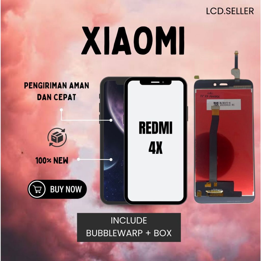LCD FULLSET TOUCHSCREEN REDMI 4X ORIGINAL