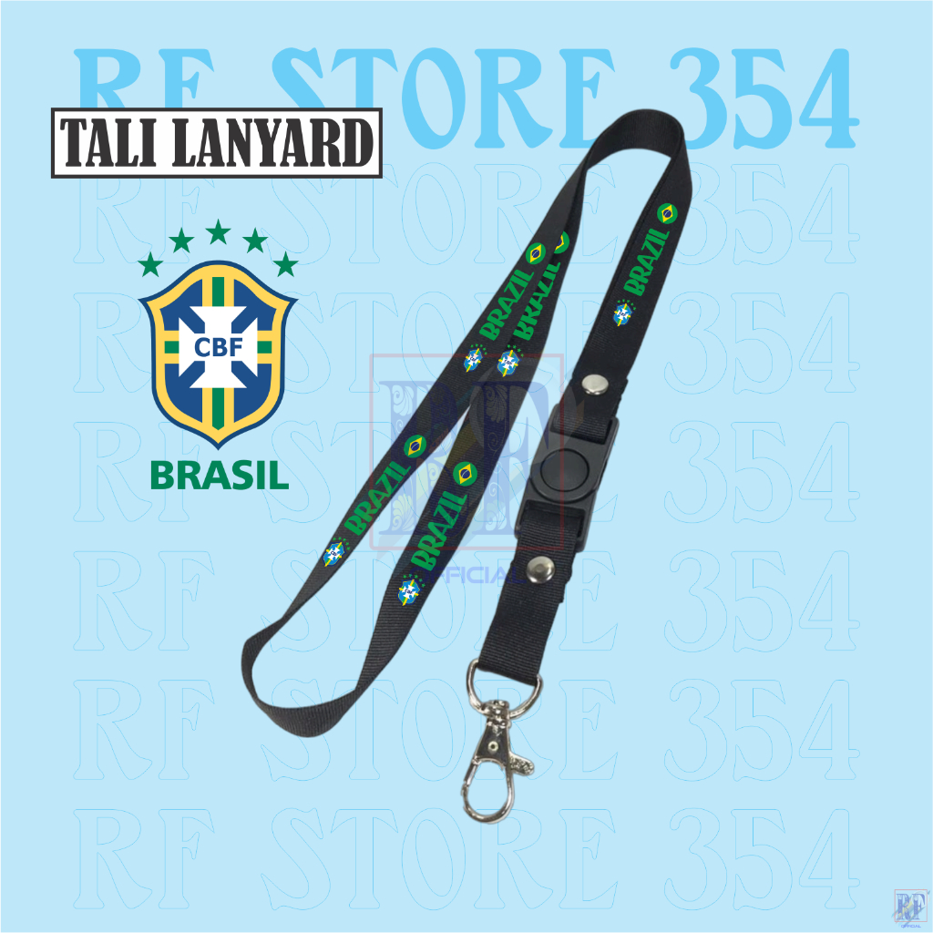 

Gantungan kunci BRAZIL / BRASIL / FIFA WORLD CUP 2022 QATAR tali lanyard band gantungan leher id card name tag