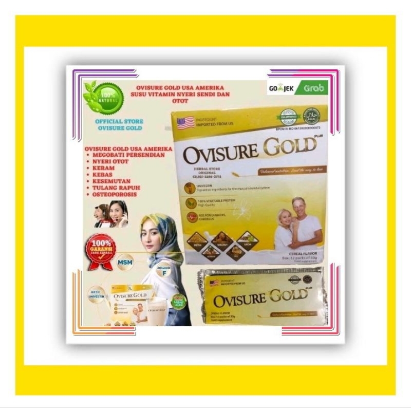 

OVISURE GOLD MILK SUSU VITAMIN TULANG DAN SENDI NYERI OTOT KERAM KEBAS