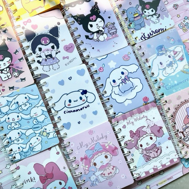 

Notebook Ring Buku Tulis Mini A7 Minibook Kuromi