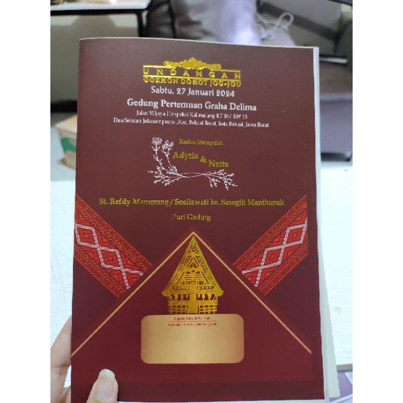 Undangan pernikahan batak