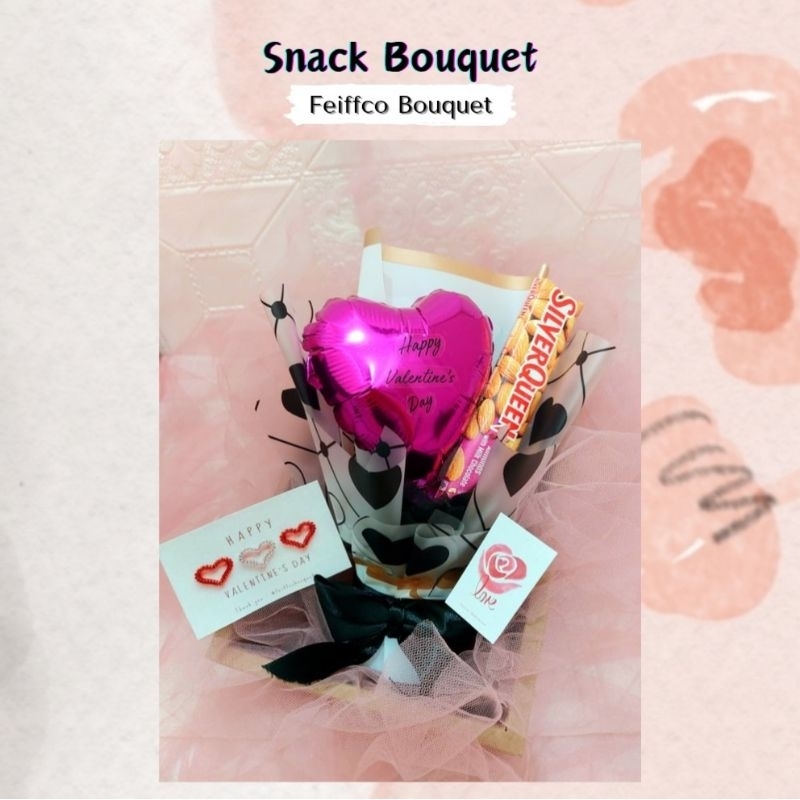 

Snack Bouquet / Snack Buket / Hadiah Valentine / Kado Valentine / Buket Balon / Buket Valentine