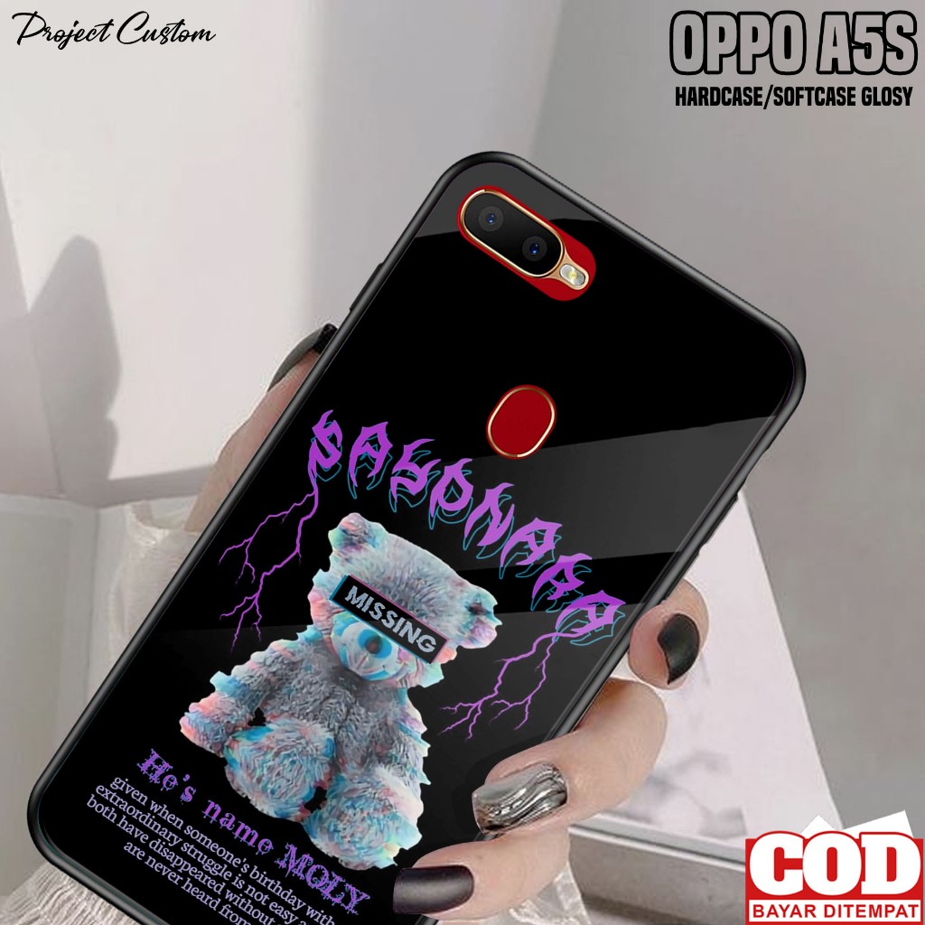 Case Oppo A5S - Casing Hp Oppo A5S Motif ( BNKA ) - Softcase Glass Kaca - Kondom Hp - Cassing - Peli