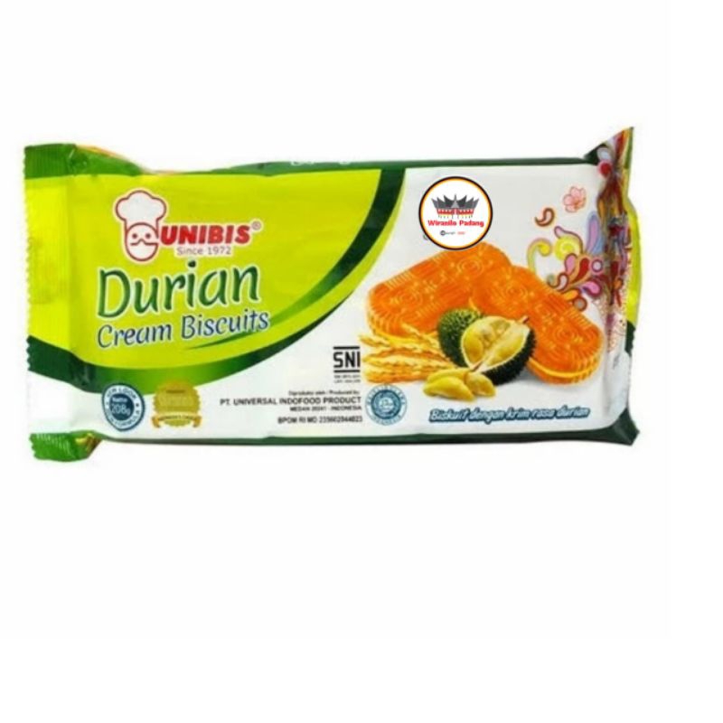 

Unibis Biskuit dengan Krim Rasa Durian 208gr