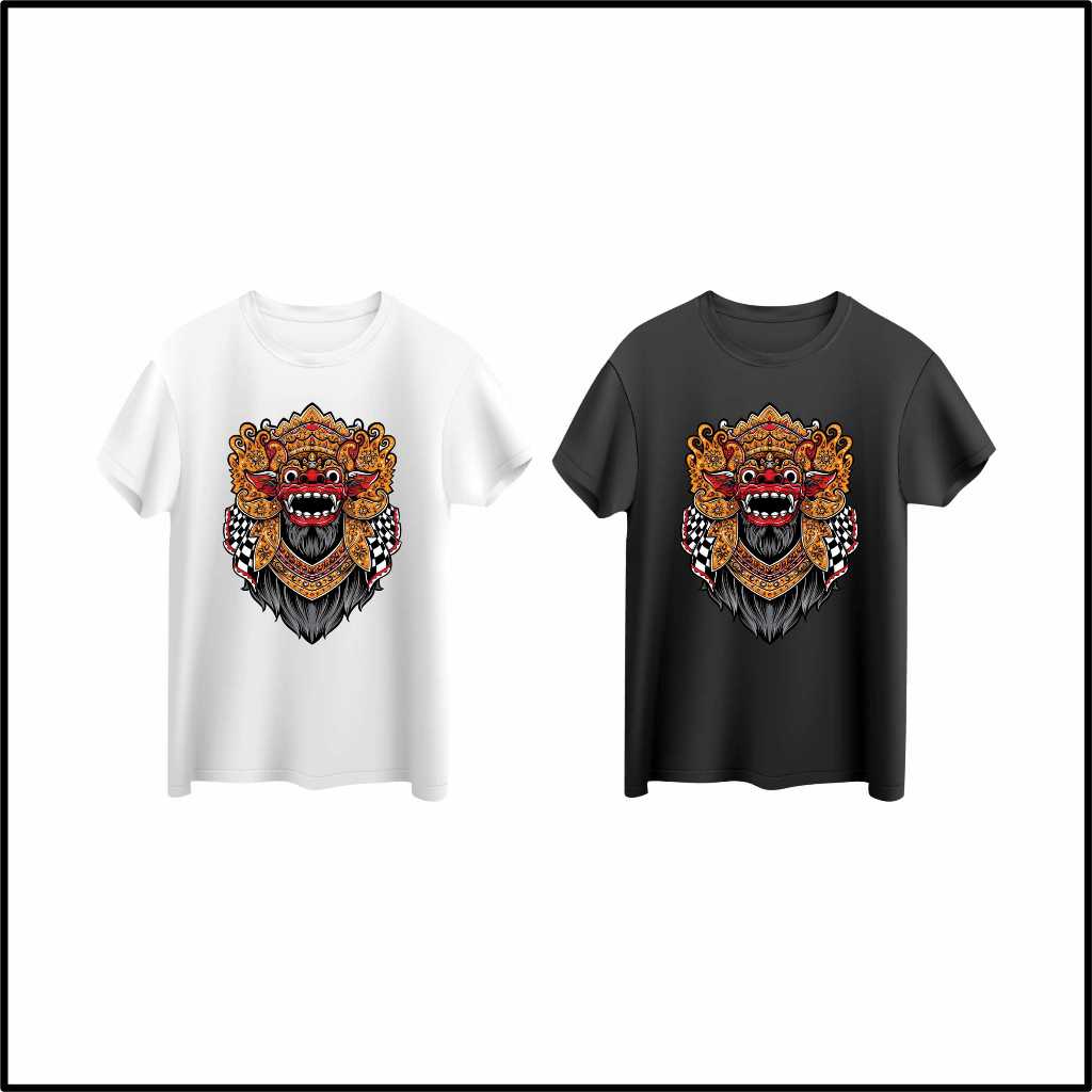 (88002) - BARONG Promo Cetak Kaos Custom Printing Kaos Cotton Combed 24s DTF