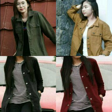 Jaket Semi Parka Wanita Jaket Cassual Kemeja Parka Atasan Wanita Jaket Parka Acc Fashion
