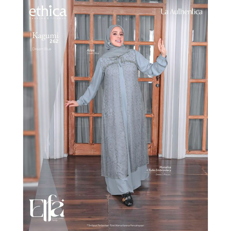 Gamis Ethica Kagumi 262 Blue