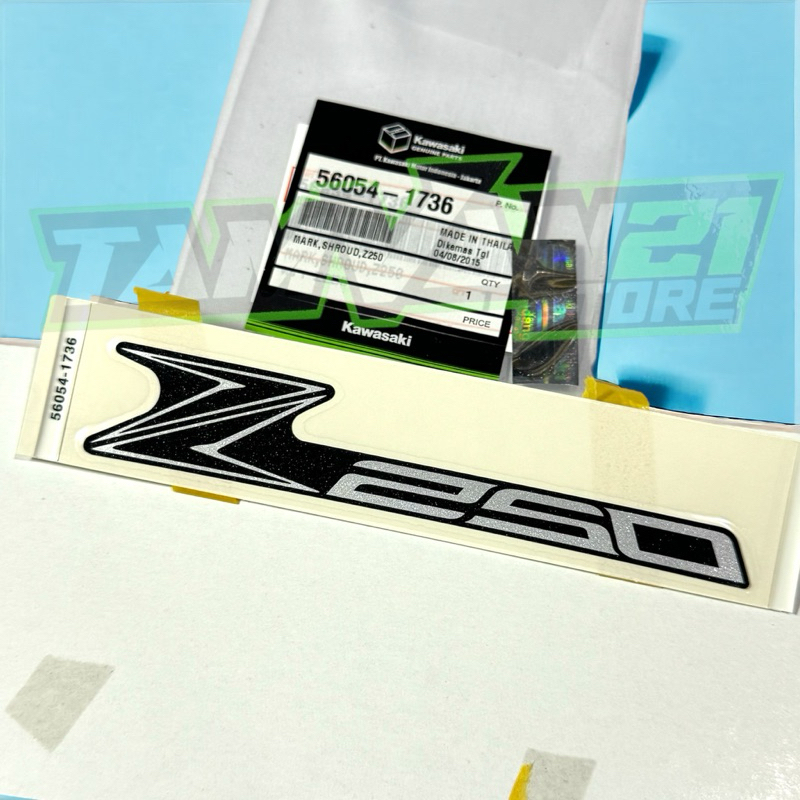 MARK SHROUD Z250 STICKER SAYAP LOGO KAWASAKI Z250 ORIGINAL