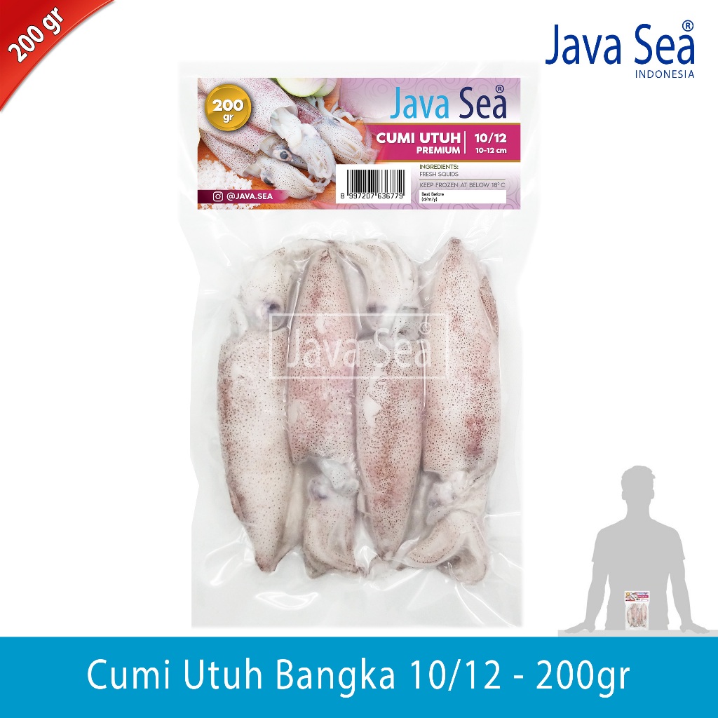 

Cumi Utuh 10/12 pack 200gr Java Sea