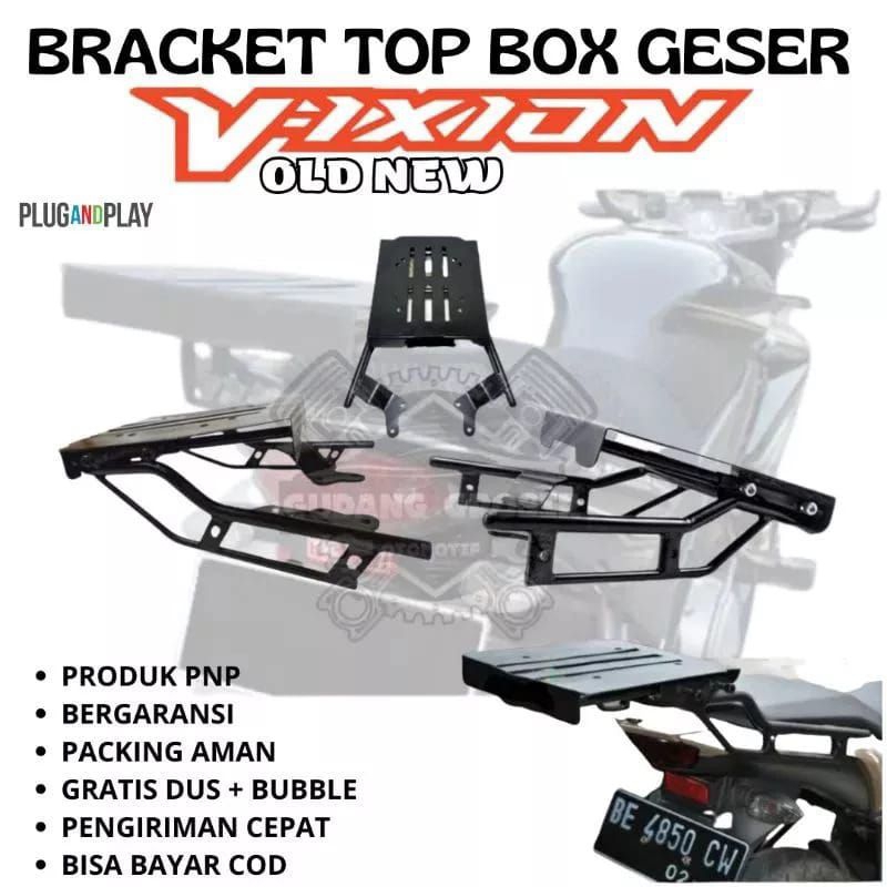 Breket/Bracket Top Box Vixion Old, vixion new, vixion r 155 vva Model Geser