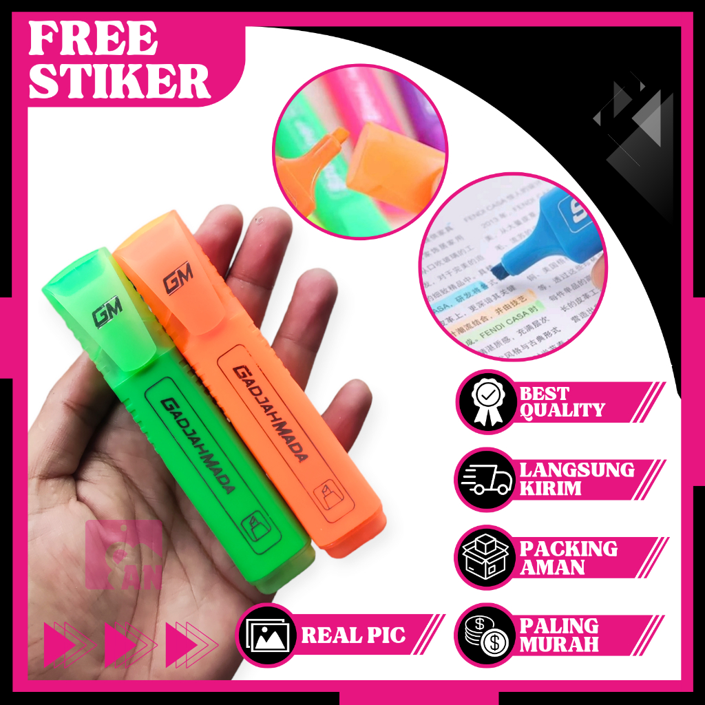 

1PCS Stabilo Highlighter Pastel Pen Warna Hijau Orange Peralatan Sekolah Alat Tulis Penanda Catatan Marker Lucu A088