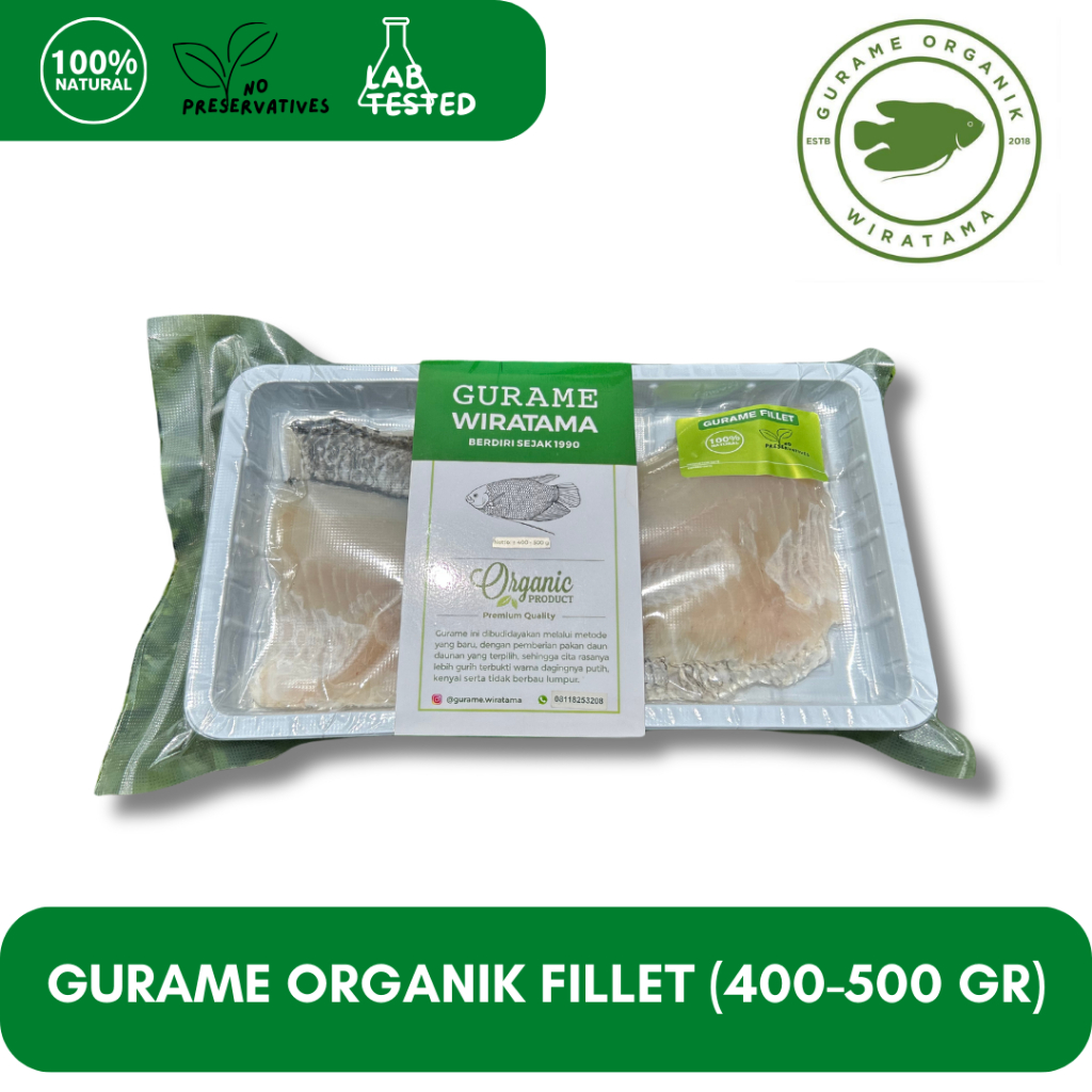 

GURAME FILLET FROZEN WIRATAMA (400-500 GRAM)