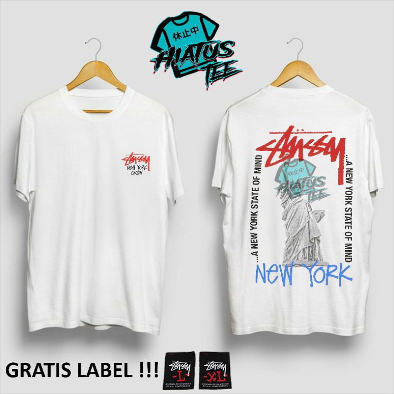 KAOS STUSSY PHOTO TEE NEW YORK NEW TSHIRT BOOTLEG SABLON DTG