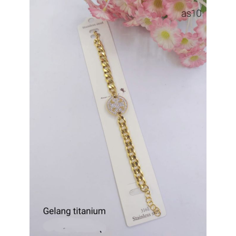 Gelang Titanium Wanita R77 Gelang Korea Style