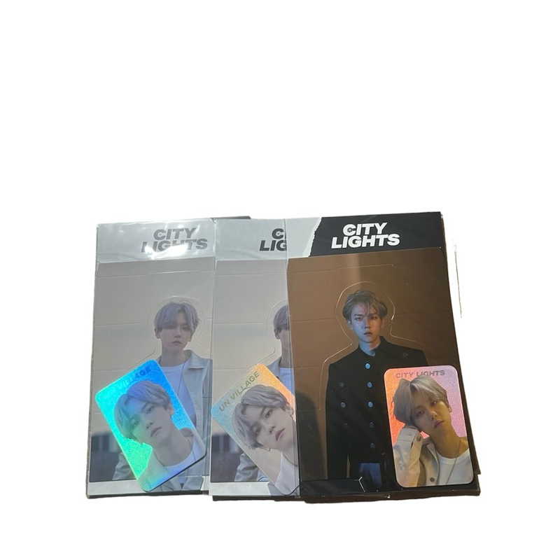 EXO BAEKHYUN city lights Holo Postcard Photocard PC Set