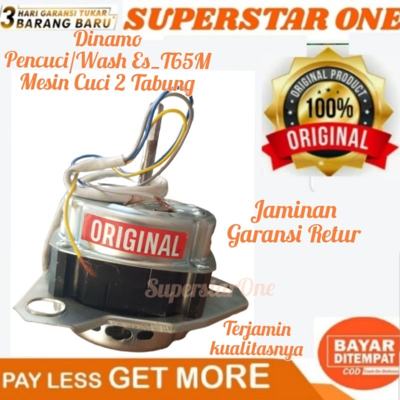 Dinamo Pencuci/Wash Sharp ES_T65M Mesin Cuci 2 Tabung