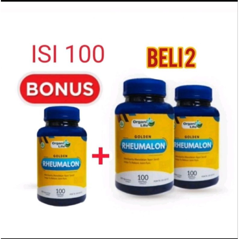Paket Nyeri Sendi Original 100 Kapsul Golden Rheumalon