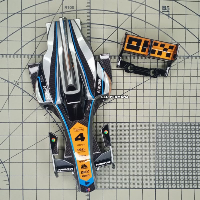 BODY SHADOW SHARK REPAINT F1 MCLAREN | TAMIYA SHADOW SHARK
