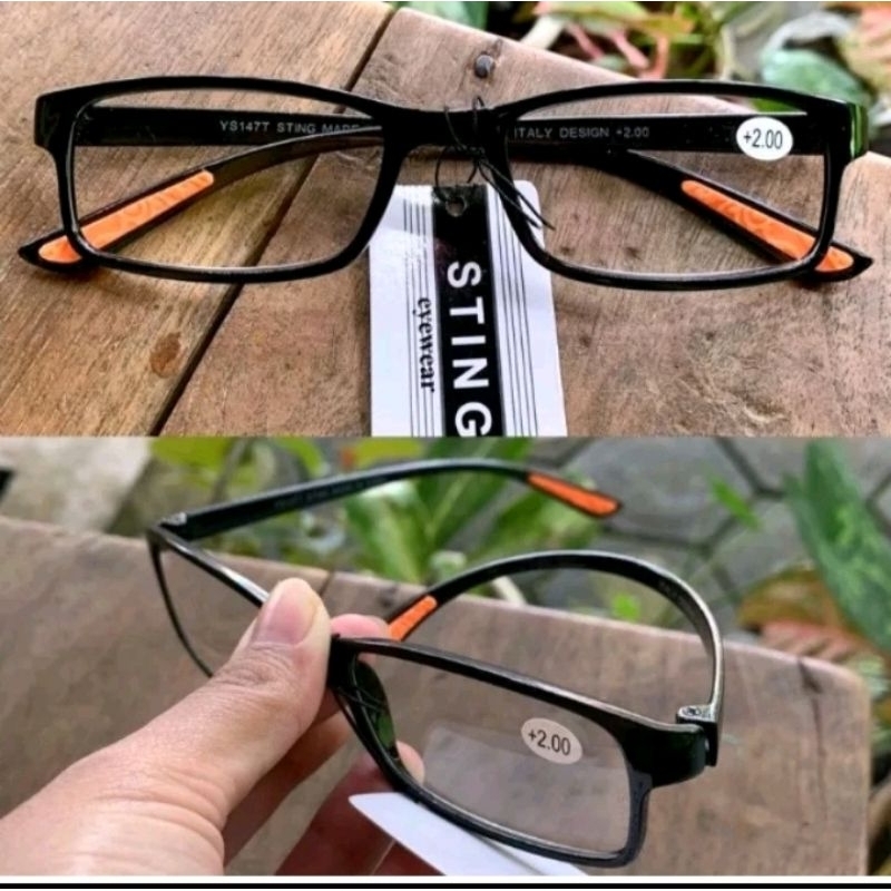 Kacamata Baca Tangkai Super Lentur Premium  Ukuran 100 sampai 300 Sting