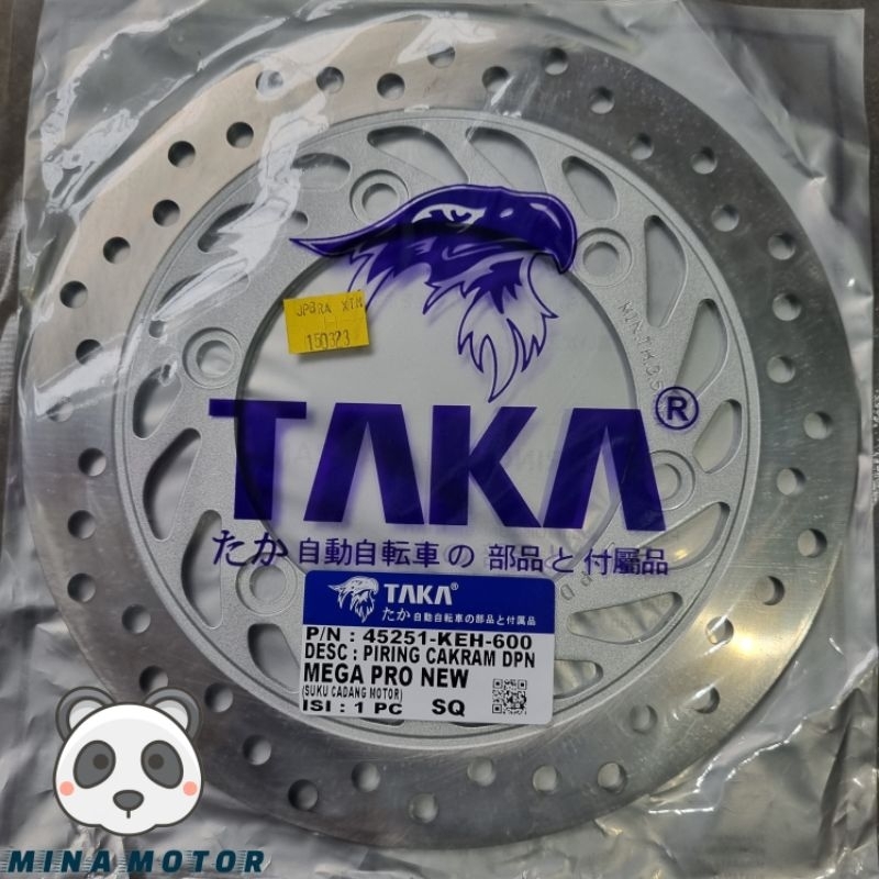 TAKA Piringan Disc Brake Cakram Depan Megapro New Verza CB 150 Old Sparepart Aksesoris Variasi Sukuc