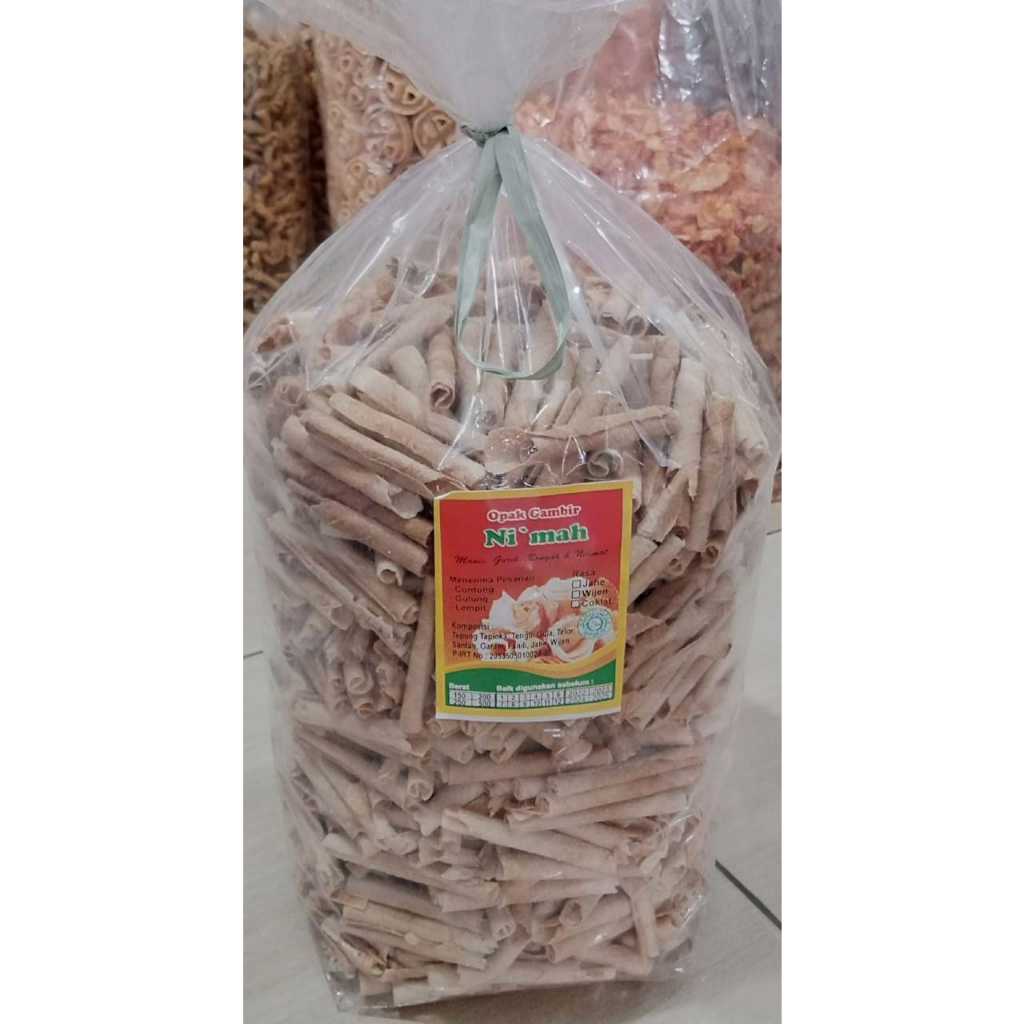 

OPAK GULUNG GAMBIR KEMASAN 500GR / SNACK ORI / SNACK KILOAN