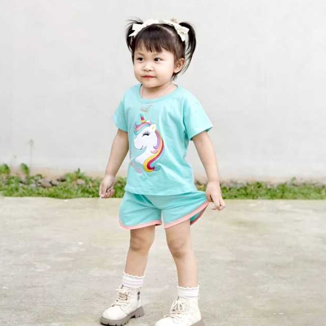 Setelan Anak Perempuan Motif Bordir Bahan Katun Premium Brand Lokal Kelfi Fashion