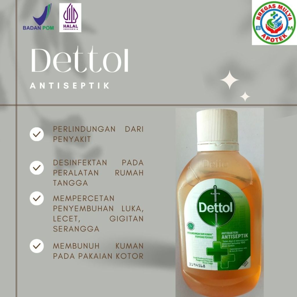 DETTOL ANTISEPTIK / ANTISEPTIK / DETTOL CAIR.