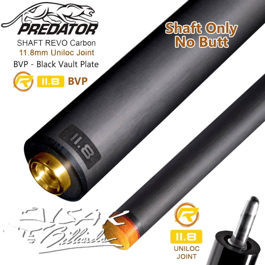 Predator Revo 11.8mm Carbon Shaft | Uniloc BVP Billiard Stick Cue Shaf