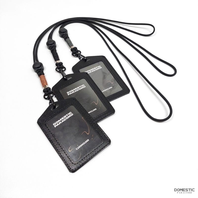 

Lanyard id card holder tali premium paracord 550 4mm strap kalung gantungan kta name tag id holder