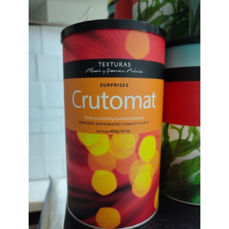 

Texturas CRUTOMAT Surprises (serpihan tomat) | Albert & Ferran Adria 400 gr
