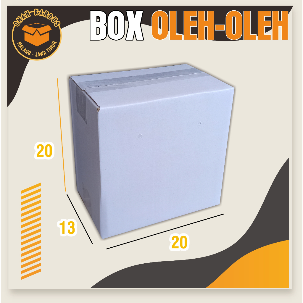

kardus Oleh Oleh 20x13x20 cm box kripik tempe isi 6 /duspolos/duspaking/duskarton