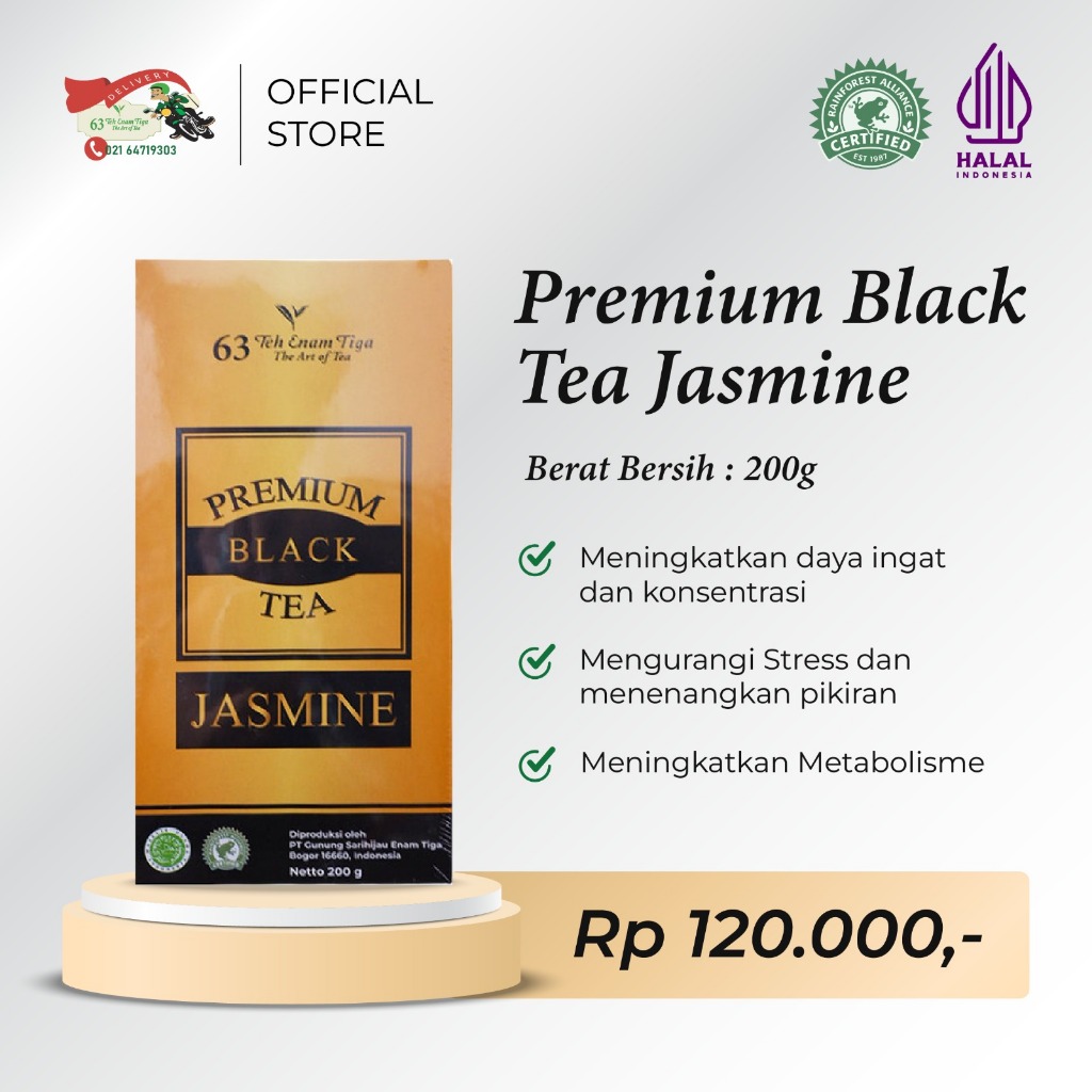 

Teh 63 Premium Black Tea Jasmine 200gr