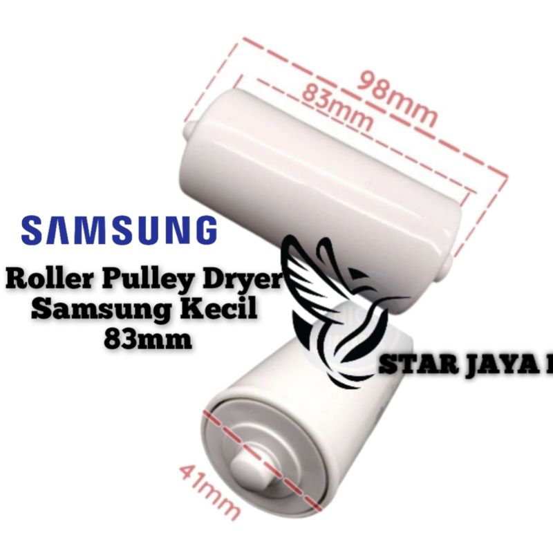 Roller Pulley Dryer Samsung Kecil 83mm Ukuran 7 sampai 9kg
