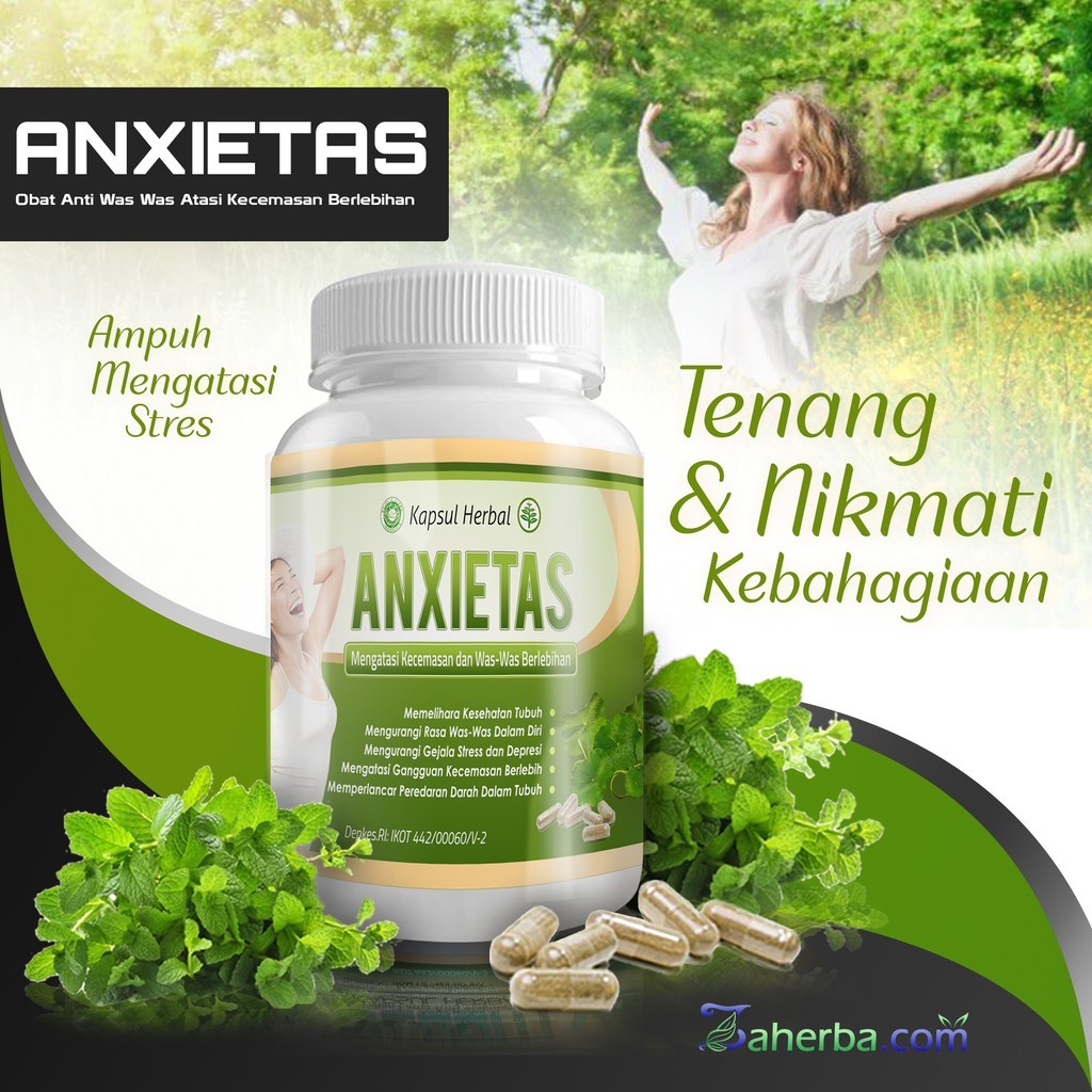 ANXIETAS Herbal Alami Atasi Stres Depresi Was was Berlebih Herbal Alami Ampuh