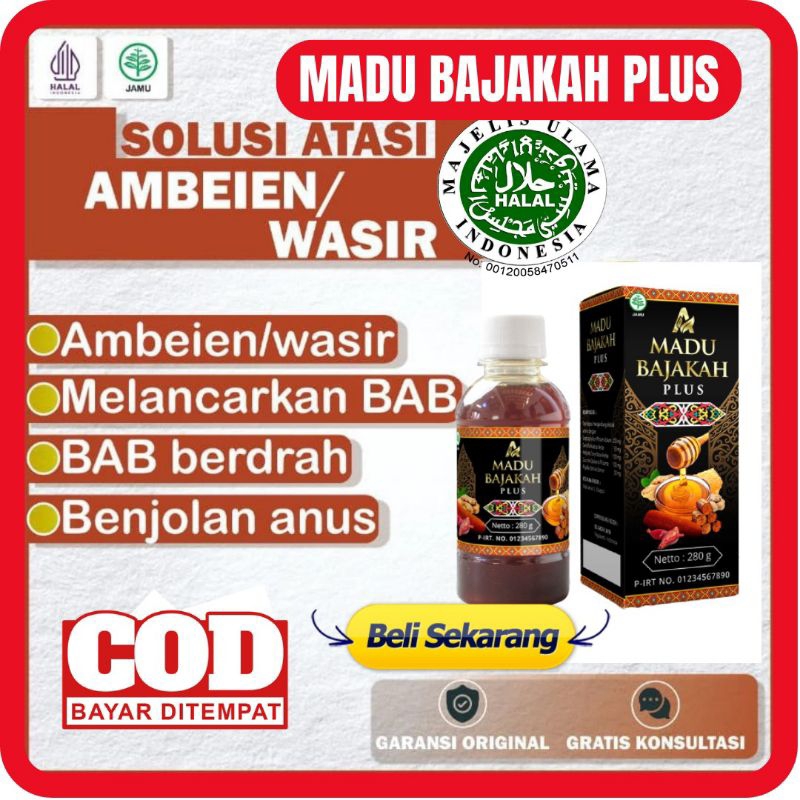 

[BISA COD] MADU BAJAKAH PLUS ABABIL 280 GR - MADU BAJAKAH ABABIL ATASI BENJOLAN WASIR AMBEYEN AMBEIEN DAM STROKE