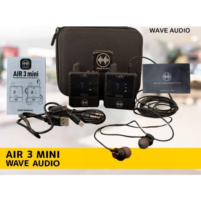WAVE AIR 3 Mini Wireless In Ear Monitor System IEM Panggung Wave Audio Air3