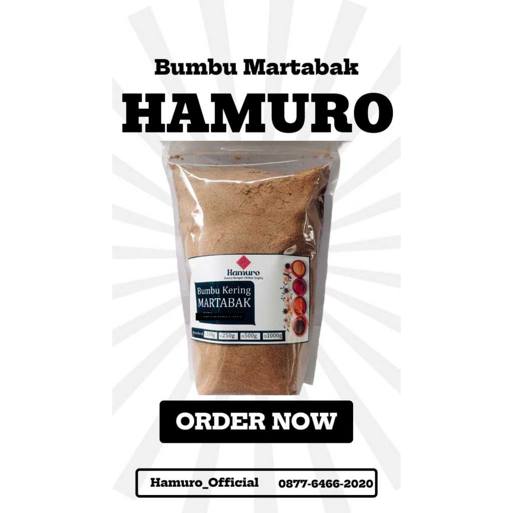 

Bumbu Martabak Telor Premium Hamuro 500 Gram