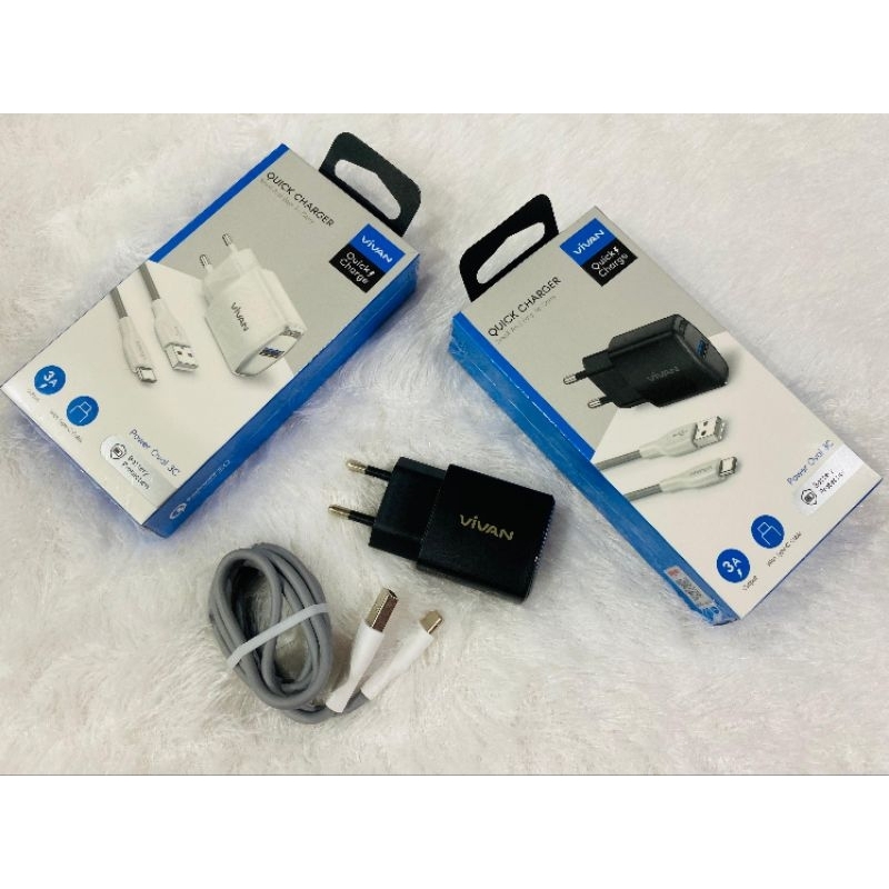CHARGER VIVAN POWER OVAL 3A 18WATT TYPE C GARANSI 1 TAHUN