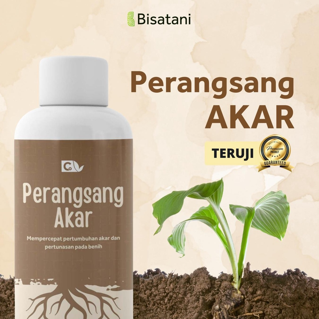 Bisatani - Nutrisi Akar Tanaman Percepat Pertumbuhan Benih 250ml Cocok Untuk Pembibitan
