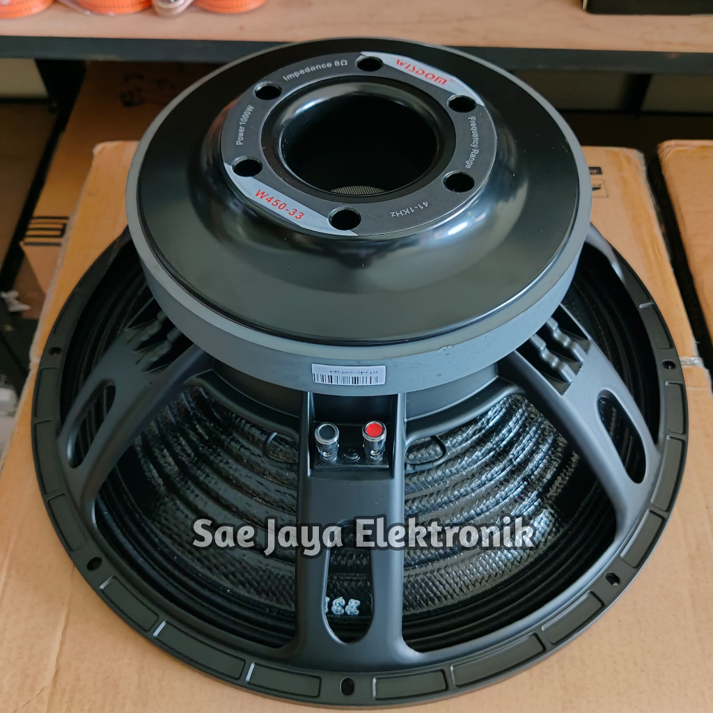 Speaker Komponen Wisdom W450-33 / W 450 33 / W45033 - 18 inch