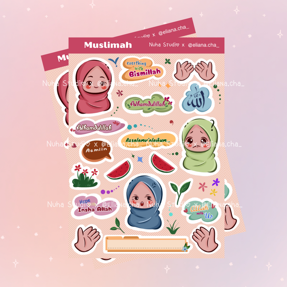 

Sticker by eliana.cha_ | Muslimah Quote Bismillah Alhamdulillah Assalamualaikum Happy | Aesthetic Sticker Estetik Stiker HP Laptop Botol Cute Waterproof Scrapbook Diary Journal Bujo Anti Aira